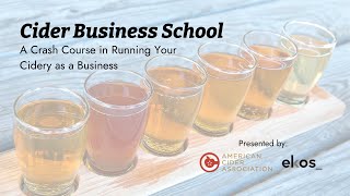 Cider Business School A Crash Course in Running Your Cidery as a Business  Ekos [upl. by Viddah806]