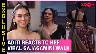 Aditi Rao Hydari BREAKS SILENCE on her VIRAL Gajagamini Walk in Heeramandi [upl. by Ordnael984]