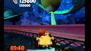 Crash Tag Team Racing 100 Walkthrough  49  Space Stunts [upl. by Newmann]