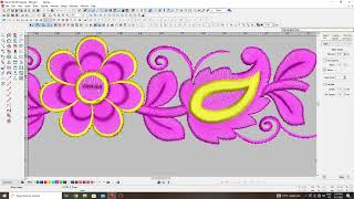 Embroidery design  Wilcom Software Embroidery Design wilcomembroiderydesigns [upl. by Zacarias]