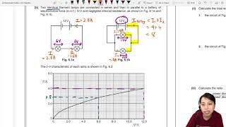 93b Ex2 MJ17 P23 Q6 Filament Lamp Graphs  AS Electricity  Cambridge A Level 9702 Physics [upl. by Thielen170]