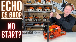 Echo CS600P Chainsaw  WHY Wont It START  Lets Take a Look [upl. by Nac]