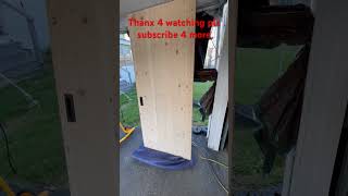 Getting closer to the end barn door woodwork customdoor barndoor joinery woodworking crafter [upl. by Buroker]