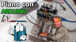 Piano con Arduino usando Pulsadores y Parlante  Instrucción TONE [upl. by Nylesaj]