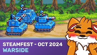 Warside  La démo de Steamfest oct 2024 VOD [upl. by Leighland16]