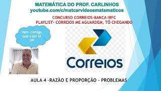 CONCURSO CORREIOSREVISÃO DE MATEMÁTICAAULA 4 [upl. by Schwab457]