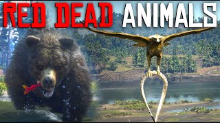 Red Dead Redemption 2  Insanely Realistic Animals Details [upl. by Rennerb319]