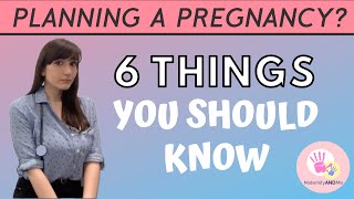 6 Things You Should Know Before Planning a Pregnancy  Preconception Health [upl. by Garceau]