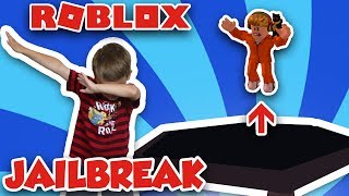 ESCAPE EASY WAY in ROBLOX JAILBREAK  TRAMPOLINE GLITCH in JAILBREAK [upl. by Elamef]