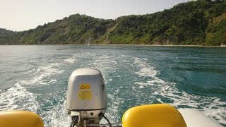 RIB boat Honda 40 HP Adriatic Sea Italy [upl. by Notnirt]