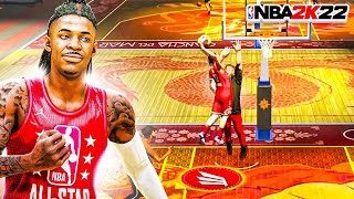 JA MORANT quotSLASHING PLAYMAKERquot BUILD is UNSTOPPABLE w INSANE CONTACT DUNKS in NBA 2K22 BEST BUILDS [upl. by Mira]