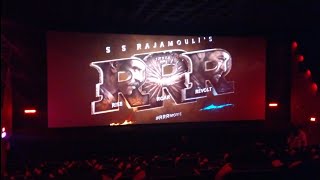 RRR Movie Glimpse Theatre Reaction  Kerala Theatre  SS Rajamouli  RamCharan  Jr NTR  rrr [upl. by Wildee]