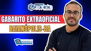 GABARITO EXTRAOFICIAL  PREFEITURA DE BAIANÓPOLISBA  BANCA ICDS [upl. by Hsihsa]