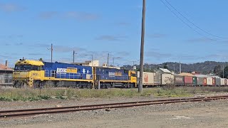 4PM4 PN Steelieintermodal NR105 NR108 Spencer Jct to Melbourne 1233 201024 Ararat VIC [upl. by Llamaj]