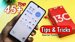 Redmi 13C Tips and tricks  Top 45 Special Features ⚡⚡ [upl. by Kcirdle]