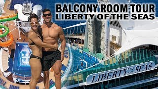 Royal Caribbean Cruise Line  Adjoining Balcony Cruise Room Tour  Liberty of the Seas [upl. by Nerhe]