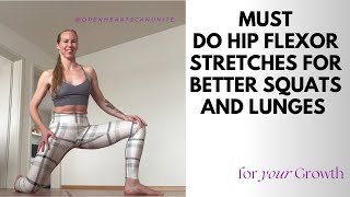 Must do hip flexor stretches for better squats and lunges [upl. by Akenahs692]