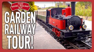 Garden Railway Tour  The Pevensey Light Railway  G Scale Outdoor Model Railway Layout [upl. by Orihakat]