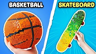 LEGO Basketball vs LEGO Skateboard 🏀 🛹 Popular SPORTS in LEGO [upl. by Enyehc]