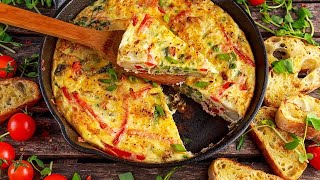 BLD Meal Spanish Omelette With Peppers  Cheese [upl. by Yelram920]