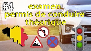 2023 examen théorique permis de conduire Belgique ✅ 50 Questions examen code de la route test BE 4 [upl. by Damiani]