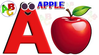 The ABC Alphabet Rhymes  A to Z Alphabet Latters  English Rhymes  A is for Apple [upl. by Wakeen748]