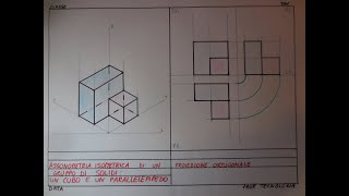 Parte 2 Proiezione ortogonale di un parallelepipedo e un cubo [upl. by Silverman]