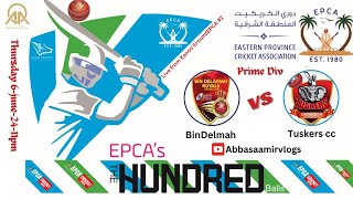 Epca 100 Champioship 2024 Match Bindelmah vs TuskersEpcacricketTamimikanooSport [upl. by Nomal]