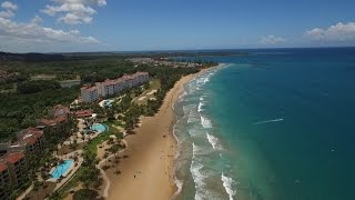 2 miles Phantom 3 Fly to Hotel Beach and Jetskies in Luquillo  Puerto Rico [upl. by Aihsakal]