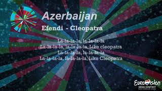 Efendi  Cleopatra Azerbaijan Karaoke Version [upl. by Noevad]