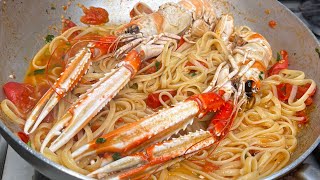 Linguina agli scampi  Un piatto unico da cucinare 😋🇮🇹 pasta italianspaghetti food spa [upl. by Pepe770]