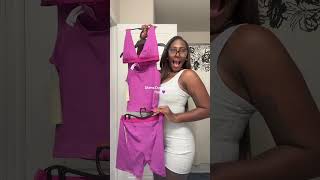 Skims Dupes Tryon Haul💜 lifestyle fyp walmart clothes haul dupes trending [upl. by Attenat]