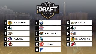 2024 NHL MOCK DRAFT [upl. by Sandy]