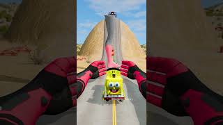 Dumb Cars VS Spiderman Hands amp Leg Trap Hill Crush – BeamNGdrive [upl. by Otrebire378]