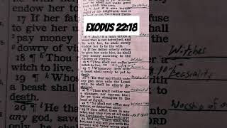 Exodus 2218 oldtestament witchcraft bible [upl. by Agosto883]