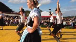 Volkstanz im oberbayerischen Obing beim Bauernhiagst Bauernherbst [upl. by Netaf]