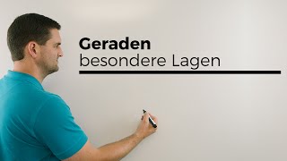 Geraden besondere Lagen in R3 Vektorgeometrie analytische Geometrie  Mathe by Daniel Jung [upl. by Jenei]