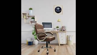 🌟 Zen Mid Back Revolving Office Chair WoodbergFurnishings OfficeChairs WorkspaceElegance [upl. by Eloci798]