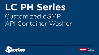 LC PH Series  Customized API Container Washing  cGMP Washer  Steelco Group [upl. by Lombard]