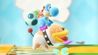 Yoshis Crafted World  100 Walkthrough  Poochys Tape Trail  Front amp Flip Side [upl. by Rodnas54]