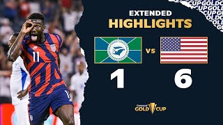 Extended Highlights Martinique 16 USA Gold Cup 2021 [upl. by Seravat]