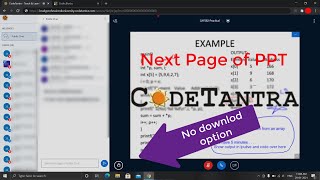 CodeTantra Trick see the next page of ppt in online Class  LPU [upl. by Maddis]