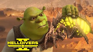 Shrek in Helldivers 2 [upl. by Ailin634]