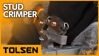 How to Use TOLSEN Stud Crimper like a Pro [upl. by Eihpos]