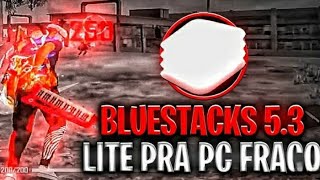 FINALMENTE BLUESTACKS 53 LITE  GRAFICO MINECRAFT  PEGANDO TODAS AS CONTAS  FREE FIRE [upl. by Haraz]