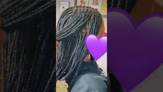 PERFECT Small Box Braids 😍🥰 boxbraids knotlessbraids microbraids [upl. by Samuela]