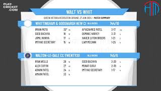 WaltonleDale CC Twenty20 v Whittingham amp Goosnargh New CC Twenty20 [upl. by Emarie264]