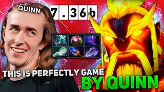 QUINN plays IMBA DOTA 2  QUINN EMBER SPIRIT in NEW PATCH 736 [upl. by Cirenoj]