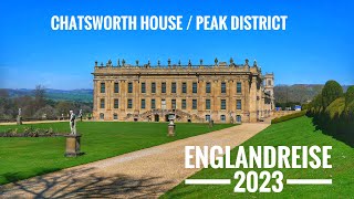 165  Chatsworth House  von Buckingham in den Peak District Englandreise 2023  Teil 2 [upl. by Hamian]