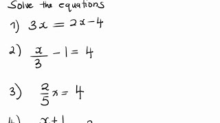 Solving Linear Equations  Mathematics [upl. by Nedak]